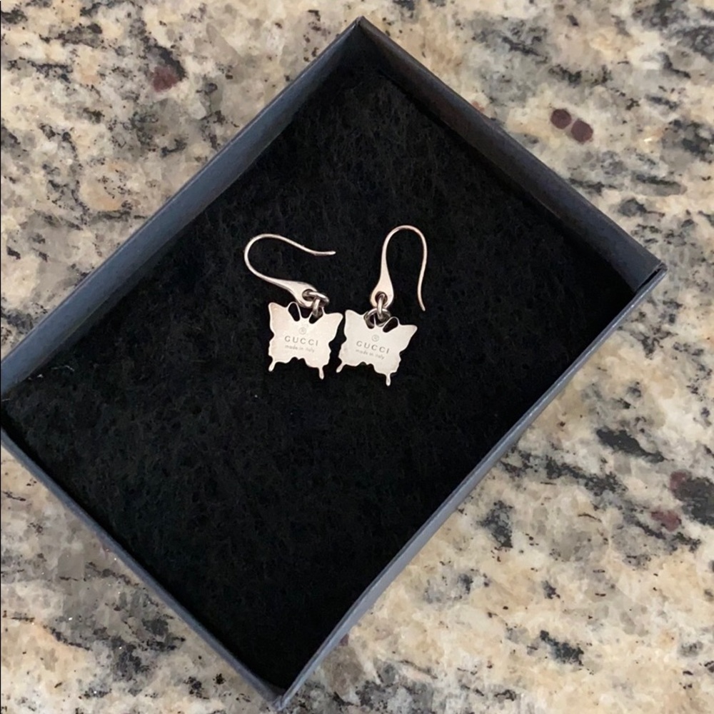 Authentic Gucci Butterfly Earrings NEVER B…
